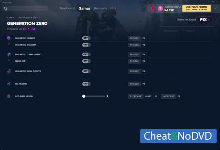 Generation Zero  Trainer +7 v24.03.2020 {MrAntiFun}