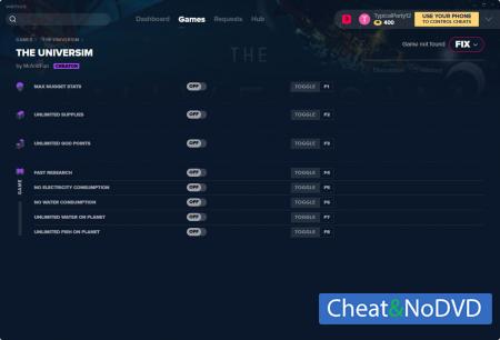 The Universim  Trainer +8 v01.04.2020 {MrAntiFun}