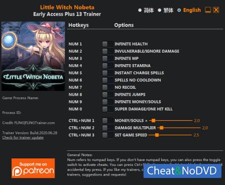 Little Witch Nobeta  Trainer +13 v2020.06.28 {FLiNG}