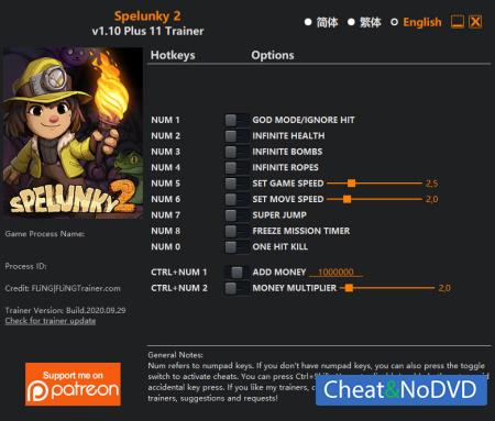 Spelunky 2  Trainer +16 v1.10 {FLiNG}