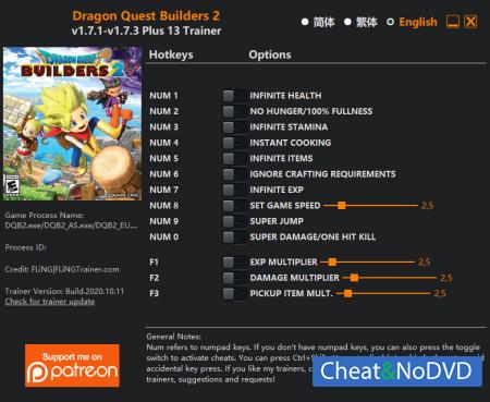 Dragon Quest Builders 2  Trainer +13 v1.7.3 {FLiNG}