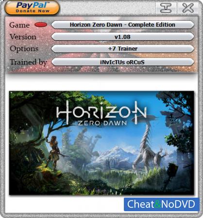 Horizon Zero Dawn: Complete Edition  Trainer +7 v1.09 {HoG}