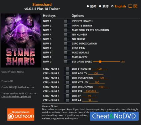 Stoneshard  Trainer +18 v0.6.1.5 {FLiNG}