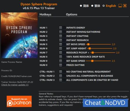 Dyson Sphere Program  Trainer +13 v0.6.15 {FLiNG}