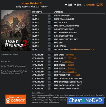 Home Behind 2  Trainer +22 Early Access 2021.01.25 {FLiNG}