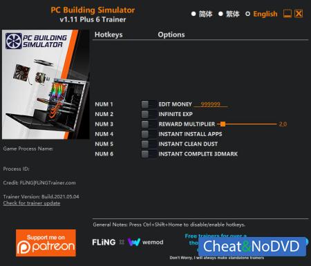 PC Building Simulator  Trainer +6 v1.11 {FLiNG}