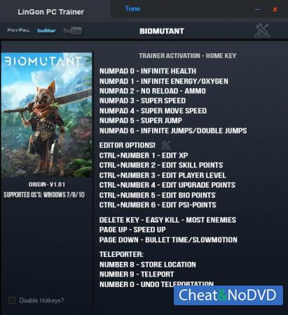 Biomutant  Trainer +18 v1.02 Update 1 {LinGon}