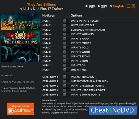 They Are Billions  Trainer +17 v1.1.4 {FLiNG}