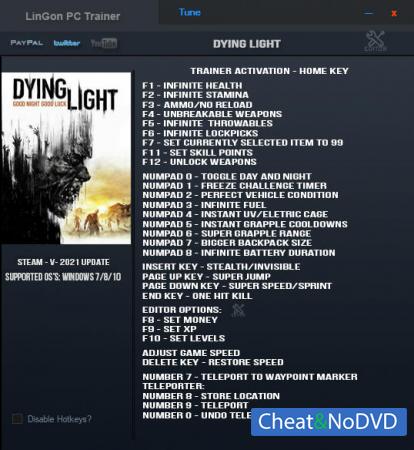 Dying Light: The Following  Trainer +35 v1.15.0  Update 28.06.2021 {LinGon}