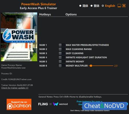 PowerWash Simulator  Trainer +6 Early Access 2021.07.08 {FLiNG}