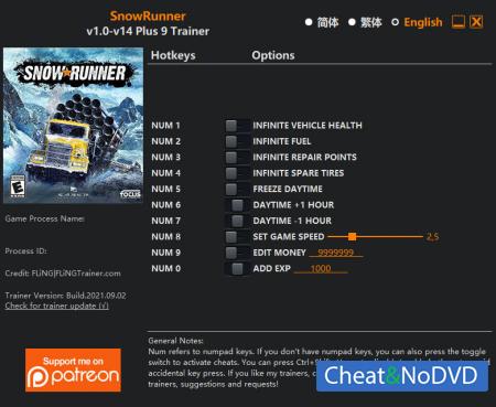 SnowRunner  Trainer +9 v14 {FLiNG}