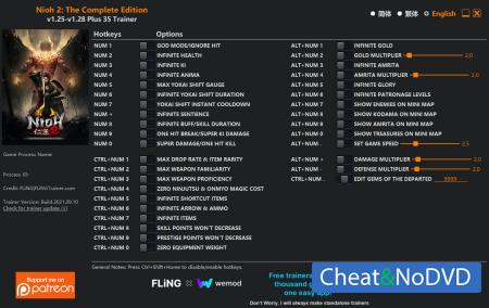 Nioh 2 - The Complete Edition  Trainer +35 v1.28 {FLiNG}