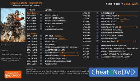 Mount and Blade 2: Bannerlord  Trainer +33 v2021.09.13 {FLiNG}