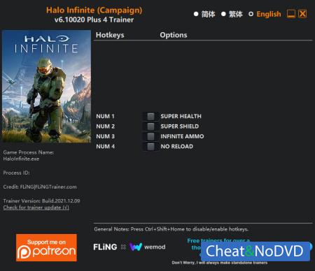 Halo Infinite  Trainer +4 v6.10020 {FLiNG}