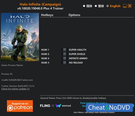 Halo Infinite  Trainer +4 v6.10020.19048.0 {FLiNG}