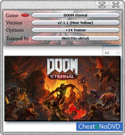 DOOM Eternal  Trainer +14 v7.1.1 {HoG}