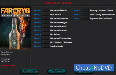 Far Cry 6  Trainer +13 v1.4.0 {HoG}