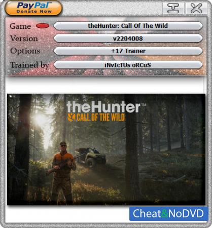 theHunter: Call of the Wild  Trainer +17 v2204008 {HoG}