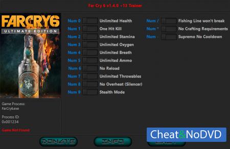 Far Cry 6  Trainer +13 v1.5.0 {HoG}