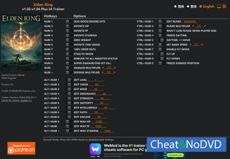 Elden Ring  Trainer +34 v1.04 {FLiNG}