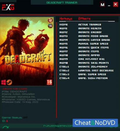 DeadCraft  Trainer +14 v19.05.2022 {FutureX}