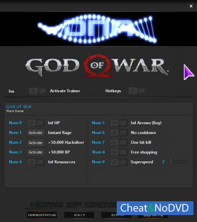 God of War  Trainer +10 v1.0.475.7534 {HoG}