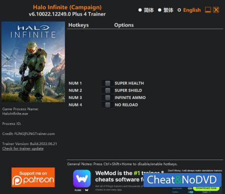 Halo Infinite  Trainer +4 v6.10020.12249.0 {FLiNG}