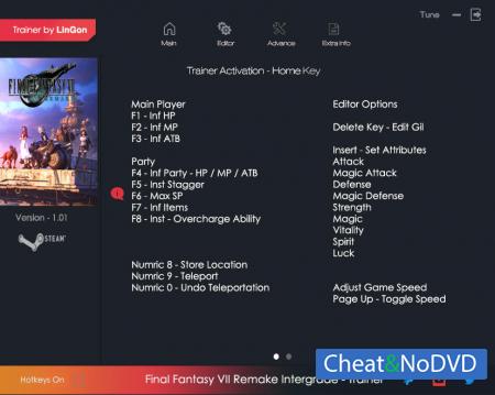 Final Fantasy VII Remake Intergrade  Trainer +21 v1.01 {LinGon}