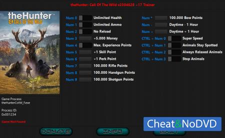 theHunter: Call of the Wild  Trainer +17 v2304628 {HoG}