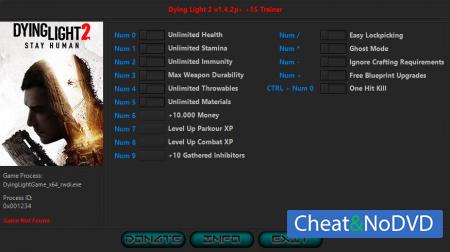 Dying Light 2 Stay Human  Trainer +15 v1.4.2 {HoG}