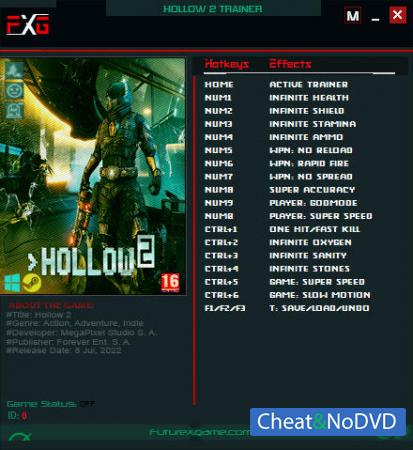 Hollow 2  Trainer +17 v08.07.2022 {FutureX}