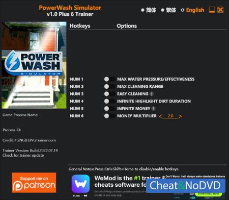 PowerWash Simulator  Trainer +6 v1.0 {FLiNG}