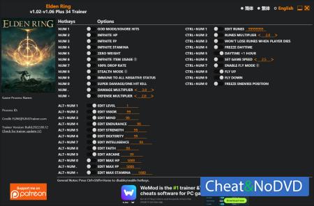 Elden Ring  Trainer +34 v1.06 {FLiNG}