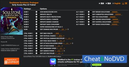 Soulstone Survivors: Prologue  Trainer +23 Early Access 2022.09.11 {FLiNG}