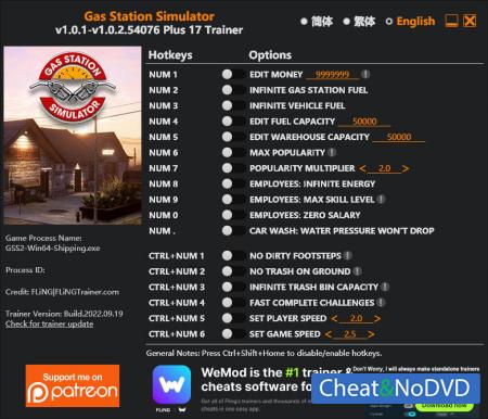 Gas Station Simulator  Trainer +16 v1.0.2.54076 {FLiNG}