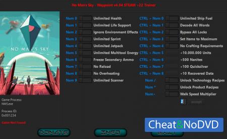 No Man's Sky  Trainer +22 v4.04 {HoG}