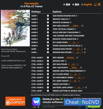 Harvestella  Trainer +23 v1.0 {FLiNG}