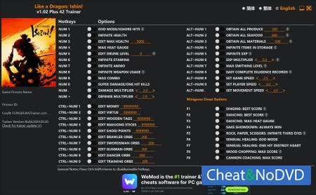 Like a Dragon: Ishin!  Trainer +42 v1.02 {FLiNG}