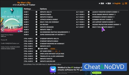 No Man's Sky  Trainer +27 v4.20 {FLiNG}