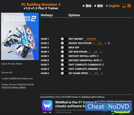 PC Building Simulator 2  Trainer +9 v1.3 {FLiNG}