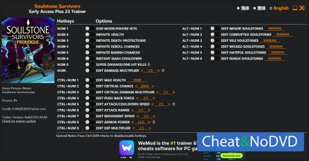 Soulstone Survivors: Prologue  Trainer +23 Early Access 2023.06.04 {FLiNG}