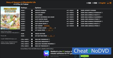 Story of Seasons: A Wonderful Life  Trainer +24 v1.0 {FLiNG}
