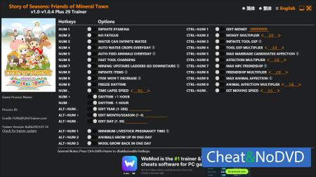 Story of Seasons: Friends of Mineral Town  Trainer +29 v1.0.4 {FLiNG}