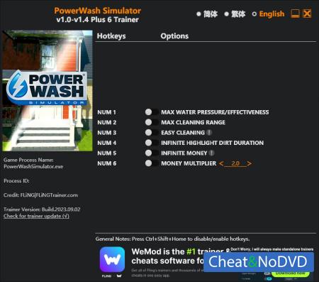 PowerWash Simulator  Trainer +6 v1.4 {FLiNG}