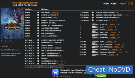 Total War: Warhammer 3  Trainer +36 v4.0.1 {FLiNG}