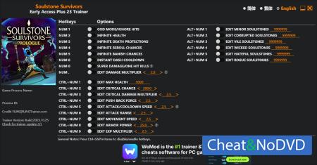 Soulstone Survivors: Prologue  Trainer +23 Early Access 2023.10.25 {FLiNG}