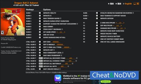 Dragon Ball Z: Kakarot  Trainer +32 v2.01 {FLiNG}