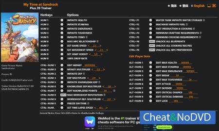 My Time at Sandrock  Trainer +39 Early Access 2023.11.08 {FLiNG}