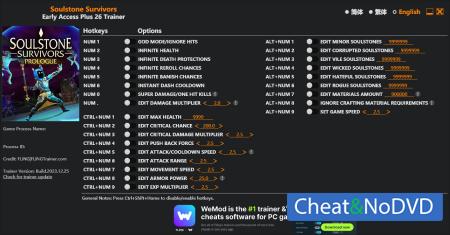 Soulstone Survivors: Prologue  Trainer +23 Early Access 2023.12.25 {FLiNG}