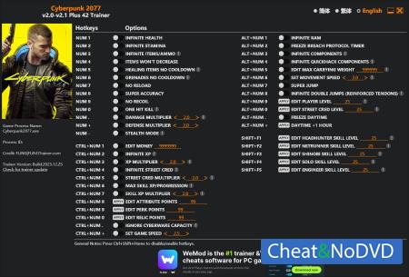 Cyberpunk 2077  Trainer +42 v2.1 2023.12.25 {FLiNG}